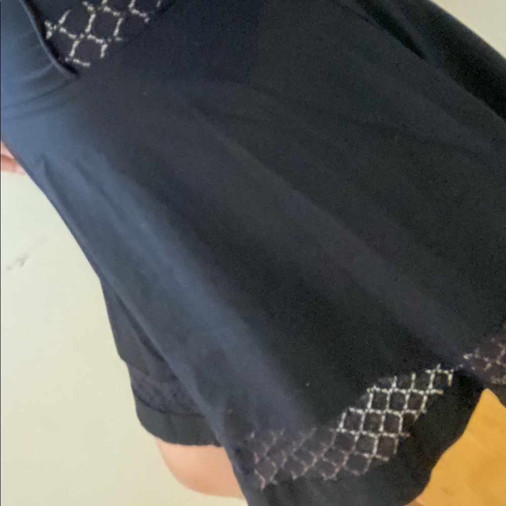 Little Black Dress M Lace Cut Out Tank Midi Moto Zipper Back LBD Mini Party S M - Picture 6 of 11